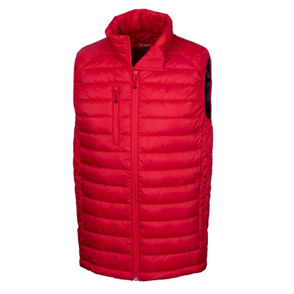 Clique Hudson Insulated Mens Full-Zip Puffer Vest - Clique Hudson Insulated Mens Full-Zip Puffer Vest - Image 4 of 11