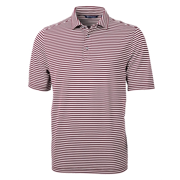 Cutter & Buck Virtue Eco Pique Stripe Recycled Mens Polo - Cutter & Buck Virtue Eco Pique Stripe Recycled Mens Polo - Image 2 of 37