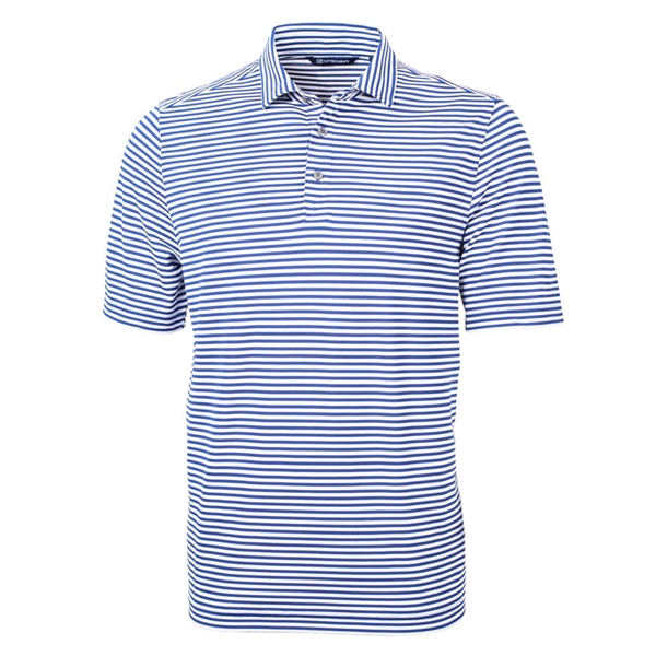 Cutter & Buck Virtue Eco Pique Stripe Recycled Mens Polo - Cutter & Buck Virtue Eco Pique Stripe Recycled Mens Polo - Image 3 of 37