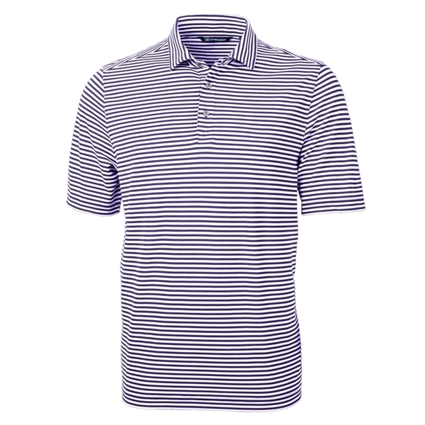 Cutter & Buck Virtue Eco Pique Stripe Recycled Mens Polo - Cutter & Buck Virtue Eco Pique Stripe Recycled Mens Polo - Image 5 of 37