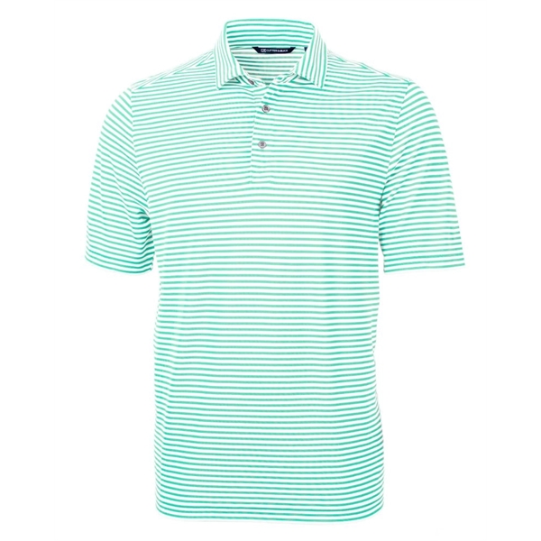 Cutter & Buck Virtue Eco Pique Stripe Recycled Mens Polo - Cutter & Buck Virtue Eco Pique Stripe Recycled Mens Polo - Image 6 of 37