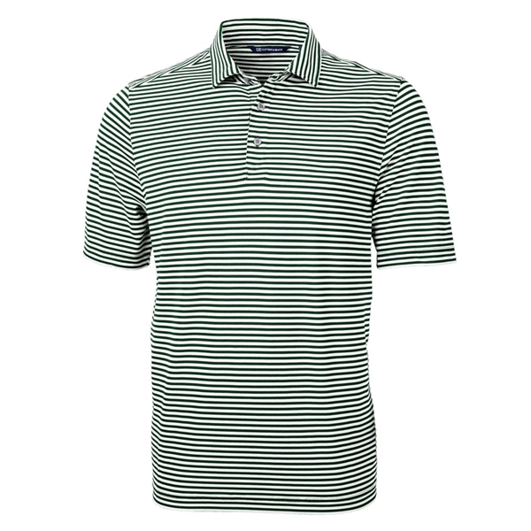 Cutter & Buck Virtue Eco Pique Stripe Recycled Mens Polo - Cutter & Buck Virtue Eco Pique Stripe Recycled Mens Polo - Image 8 of 37