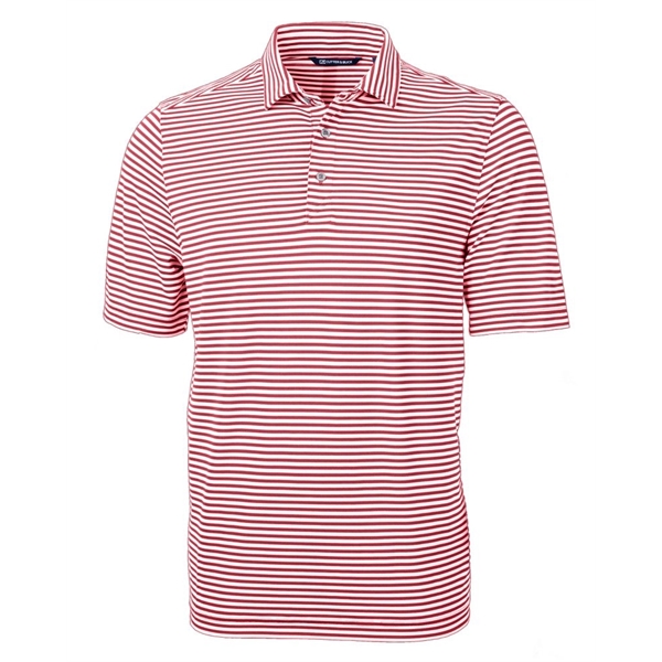 Cutter & Buck Virtue Eco Pique Stripe Recycled Mens Polo - Cutter & Buck Virtue Eco Pique Stripe Recycled Mens Polo - Image 14 of 37