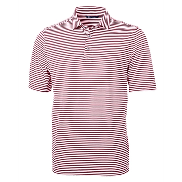 Cutter & Buck Virtue Eco Pique Stripe Recycled Mens Polo - Cutter & Buck Virtue Eco Pique Stripe Recycled Mens Polo - Image 15 of 37