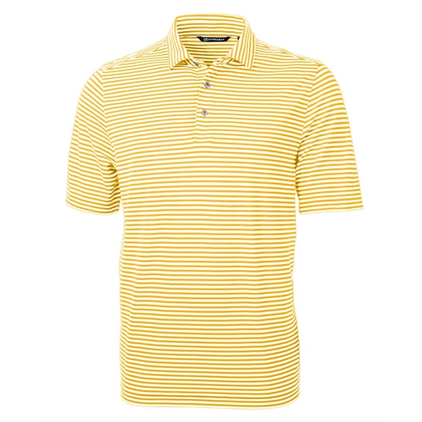 Cutter & Buck Virtue Eco Pique Stripe Recycled Mens Polo - Cutter & Buck Virtue Eco Pique Stripe Recycled Mens Polo - Image 16 of 37