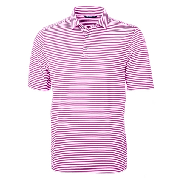 Cutter & Buck Virtue Eco Pique Stripe Recycled Mens Polo - Cutter & Buck Virtue Eco Pique Stripe Recycled Mens Polo - Image 17 of 37