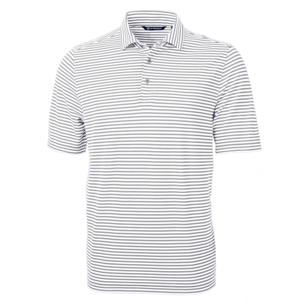 Cutter & Buck Virtue Eco Pique Stripe Recycled Mens Polo - Cutter & Buck Virtue Eco Pique Stripe Recycled Mens Polo - Image 18 of 37