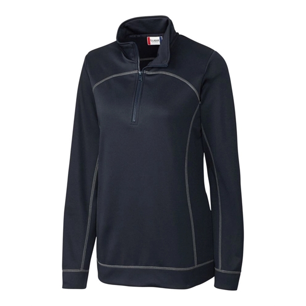 Clique Helsa Performance Womens Half Zip Pullover Sweatshirt - Clique Helsa Performance Womens Half Zip Pullover Sweatshirt - Image 3 of 10