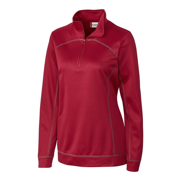 Clique Helsa Performance Womens Half Zip Pullover Sweatshirt - Clique Helsa Performance Womens Half Zip Pullover Sweatshirt - Image 4 of 10
