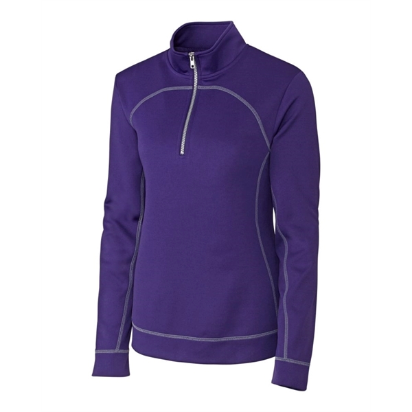 Clique Helsa Performance Womens Half Zip Pullover Sweatshirt - Clique Helsa Performance Womens Half Zip Pullover Sweatshirt - Image 7 of 10