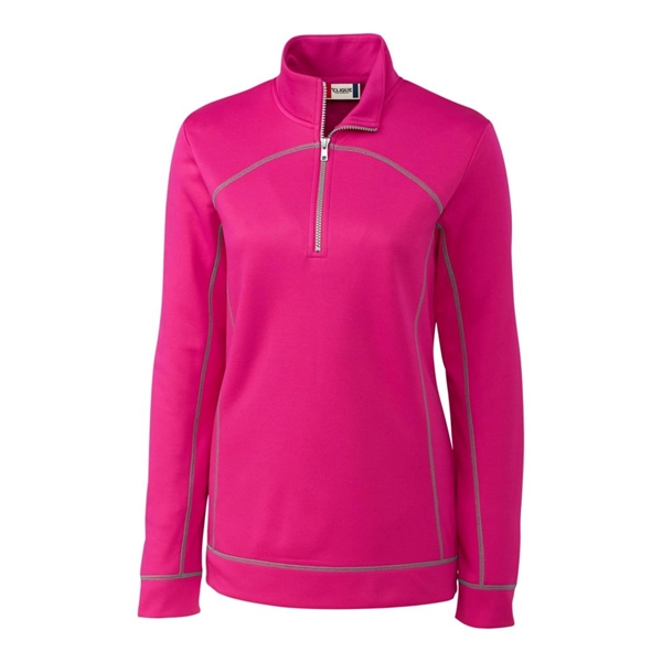 Clique Helsa Performance Womens Half Zip Pullover Sweatshirt - Clique Helsa Performance Womens Half Zip Pullover Sweatshirt - Image 9 of 10