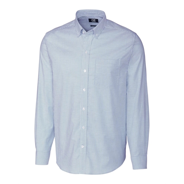 Cutter & Buck Stretch Oxford Stripe Mens Long Sleeve Dres... - Cutter & Buck Stretch Oxford Stripe Mens Long Sleeve Dres... - Image 1 of 5