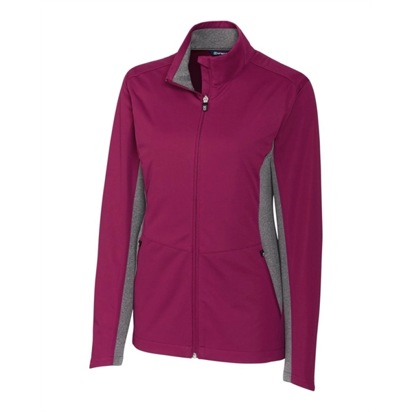 Cutter & Buck Navigate Softshell Womens Full Zip Jacket - Cutter & Buck Navigate Softshell Womens Full Zip Jacket - Image 0 of 7