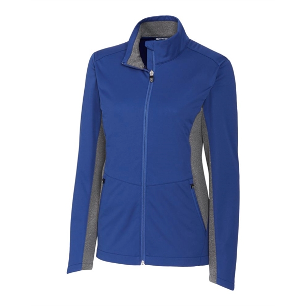 Cutter & Buck Navigate Softshell Womens Full Zip Jacket - Cutter & Buck Navigate Softshell Womens Full Zip Jacket - Image 2 of 7