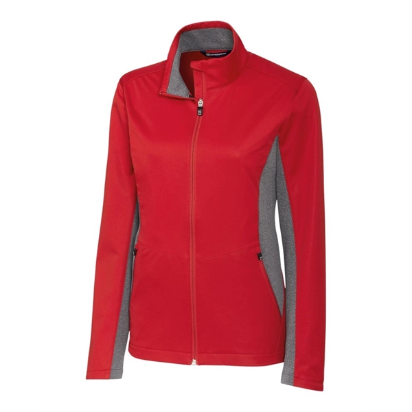 Cutter & Buck Navigate Softshell Womens Full Zip Jacket - Cutter & Buck Navigate Softshell Womens Full Zip Jacket - Image 3 of 7