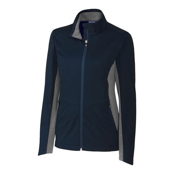 Cutter & Buck Navigate Softshell Womens Full Zip Jacket - Cutter & Buck Navigate Softshell Womens Full Zip Jacket - Image 4 of 7