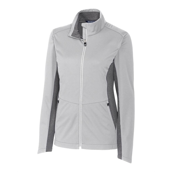 Cutter & Buck Navigate Softshell Womens Full Zip Jacket - Cutter & Buck Navigate Softshell Womens Full Zip Jacket - Image 6 of 7