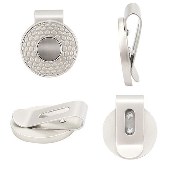 Magnetic Golf  Hat Clip with Ball Marker - Magnetic Golf  Hat Clip with Ball Marker - Image 1 of 2