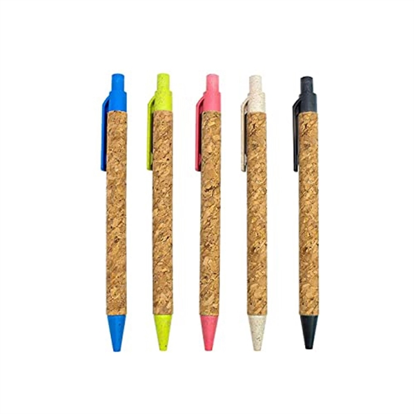 Retractable Cork Ballpoint Pens - Retractable Cork Ballpoint Pens - Image 1 of 5