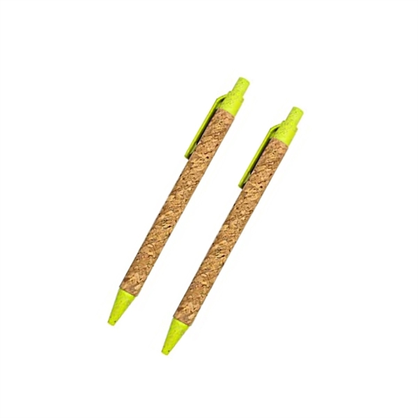 Retractable Cork Ballpoint Pens - Retractable Cork Ballpoint Pens - Image 2 of 5