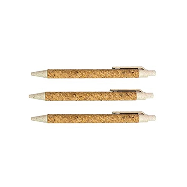 Retractable Cork Ballpoint Pens - Retractable Cork Ballpoint Pens - Image 4 of 5