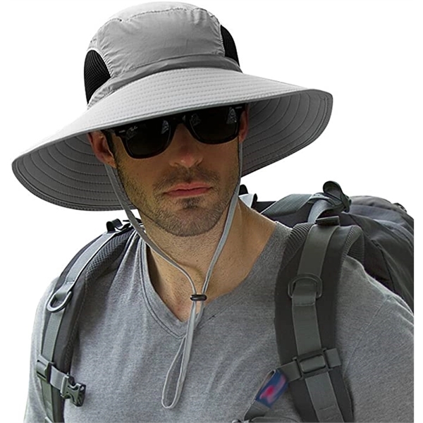 Unisex Wide Brim Sun Hat - Unisex Wide Brim Sun Hat - Image 1 of 5