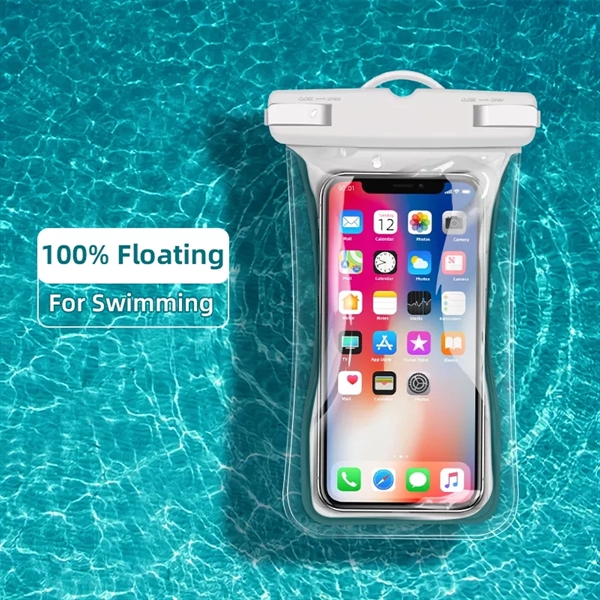 Floating Waterproof Phone Pouch With Lanyard - Floating Waterproof Phone Pouch With Lanyard - Image 1 of 3
