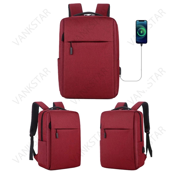 Laptop Backpack With Usb Charging Port - Laptop Backpack With Usb Charging Port - Image 3 of 4