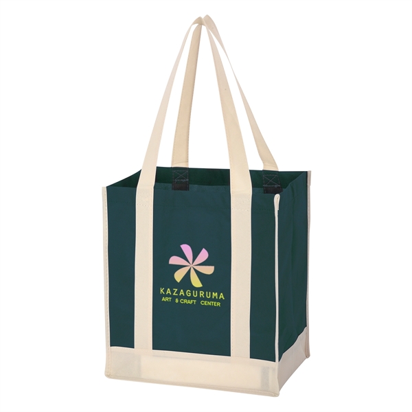 Non-Woven Two-Tone Shopper Tote Bag - Non-Woven Two-Tone Shopper Tote Bag - Image 5 of 37