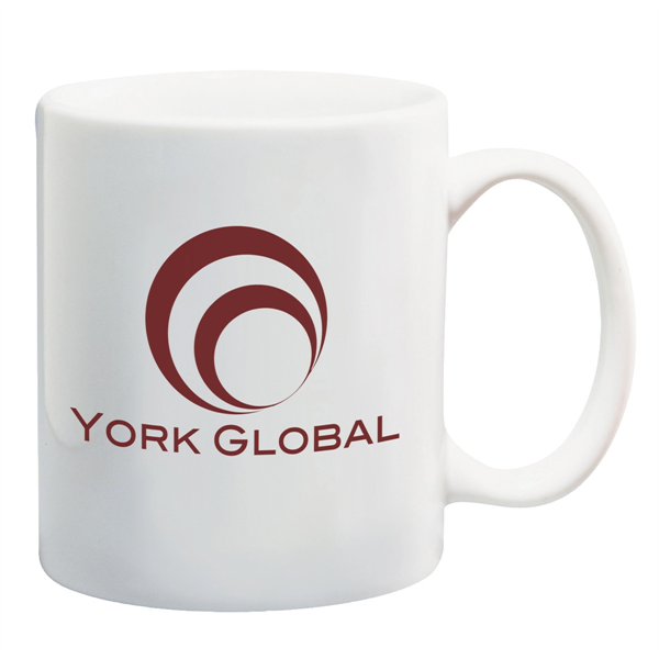 11 Oz. White Ceramic Mug - 11 Oz. White Ceramic Mug - Image 0 of 2