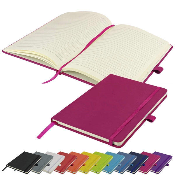 A5 Notebook New Lined Hardback Book Notes (Pink) - A5 Notebook New Lined Hardback Book Notes (Pink) - Image 0 of 3