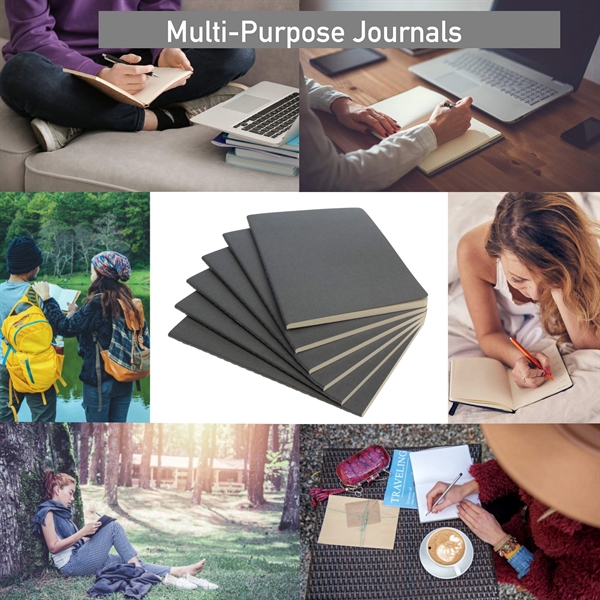 Black Writing Journal Notebook Lined - Black Writing Journal Notebook Lined - Image 3 of 3