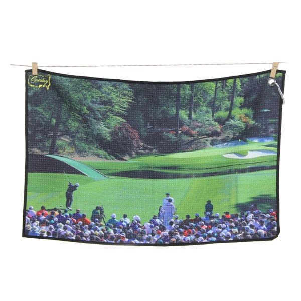 Full Color Microfiber Golf Towel w/Grommet & Hook - Full Color Microfiber Golf Towel w/Grommet & Hook - Image 0 of 2