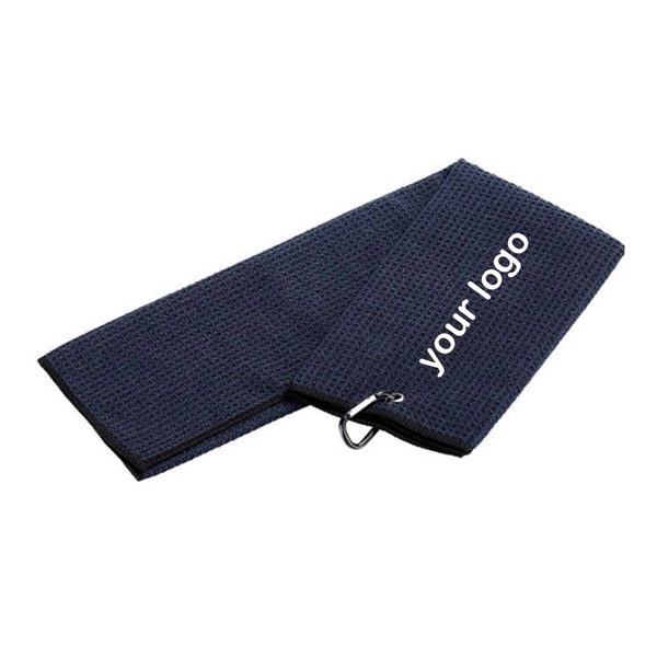 Full Color Microfiber Golf Towel w/Grommet & Hook - Full Color Microfiber Golf Towel w/Grommet & Hook - Image 1 of 2
