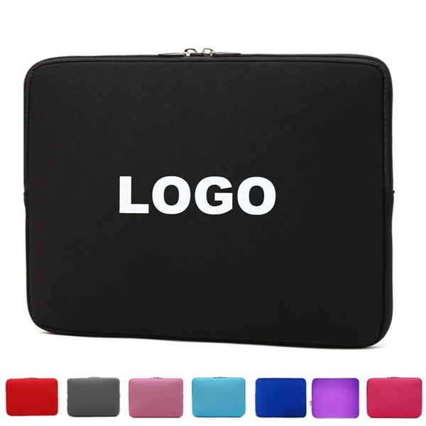 Custom Printed Neoprene Laptop Sleeve w/ Zipper