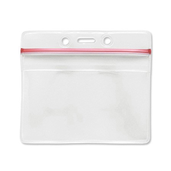 Horizontal Resealable Badge Holder 4.25" x 3.70" - Horizontal Resealable Badge Holder 4.25" x 3.70" - Image 1 of 1