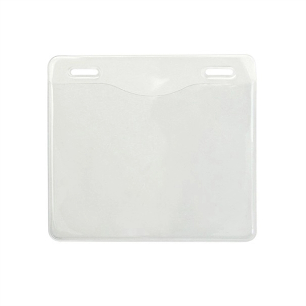 Horizontal Clear Vinyl Badge Holder 4.30" x 3.90" - Horizontal Clear Vinyl Badge Holder 4.30" x 3.90" - Image 0 of 0