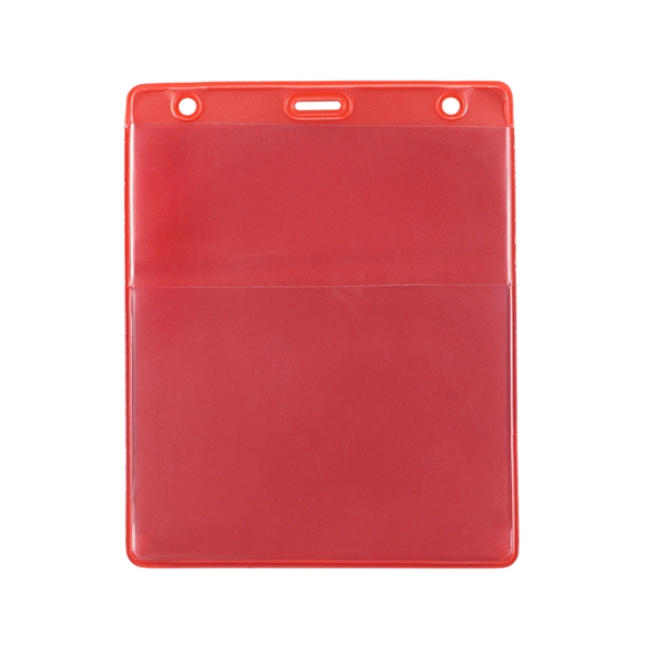 Vertical Top Load Colored Badge Holder 4.44" x 5.25" - Vertical Top Load Colored Badge Holder 4.44" x 5.25" - Image 3 of 3