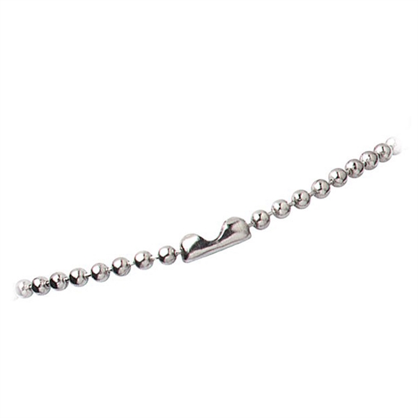 Nickel-Plated Steel Beaded Neck Chain with Connector - Nickel-Plated Steel Beaded Neck Chain with Connector - Image 0 of 0