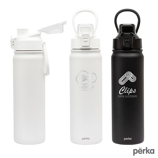 Perka® Rex 24 oz. Double Wall, Stainless Steel Water Bottle - Perka® Rex 24 oz. Double Wall, Stainless Steel Water Bottle - Image 2 of 2