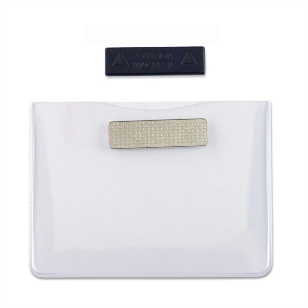 4.33" x 3.35" Horizontal Magnetic Event Badge Holder - 4.33" x 3.35" Horizontal Magnetic Event Badge Holder - Image 0 of 0