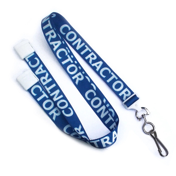 5/8" Pre-Printed Contractor Dye Sublimated Breakaway Lanyard - 5/8" Pre-Printed Contractor Dye Sublimated Breakaway Lanyard - Image 0 of 0