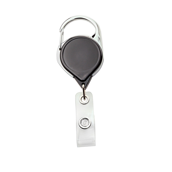 Carabiner Badge Reel with Strap and Clip - Carabiner Badge Reel with Strap and Clip - Image 0 of 3