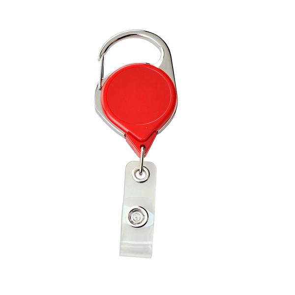 Carabiner Badge Reel with Strap and Clip - Carabiner Badge Reel with Strap and Clip - Image 1 of 3
