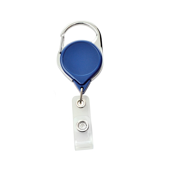 Carabiner Badge Reel with Strap and Clip - Carabiner Badge Reel with Strap and Clip - Image 2 of 3