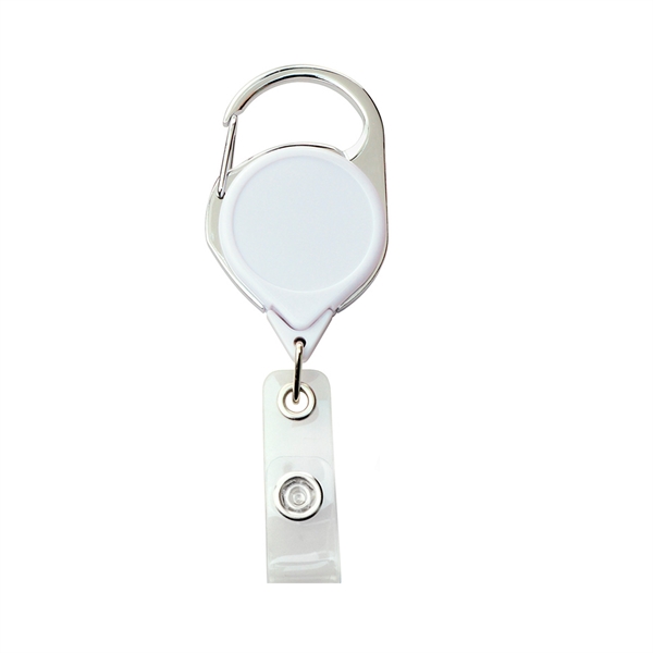 Carabiner Badge Reel with Strap and Clip - Carabiner Badge Reel with Strap and Clip - Image 3 of 3