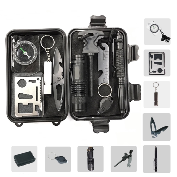 10 In 1 Survival Gear Kit - 10 In 1 Survival Gear Kit - Image 0 of 0
