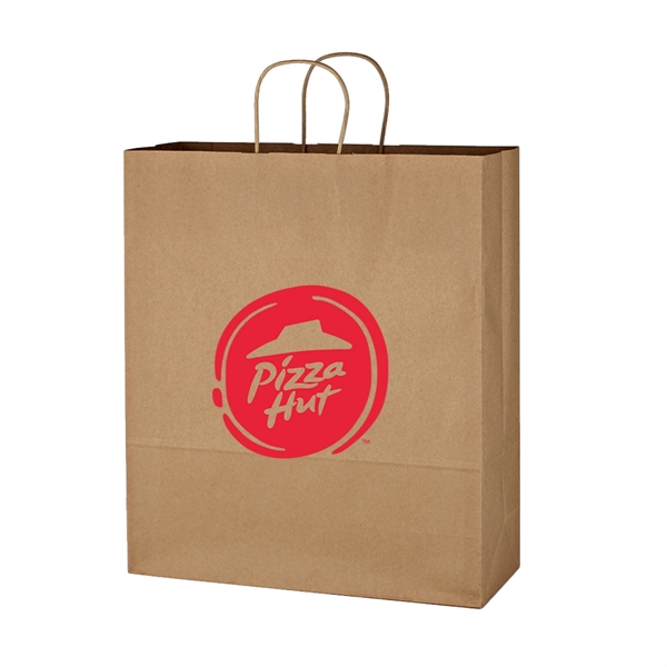 Kraft Paper Brown Shopping Bag - 16" x 19" - Kraft Paper Brown Shopping Bag - 16" x 19" - Image 0 of 2
