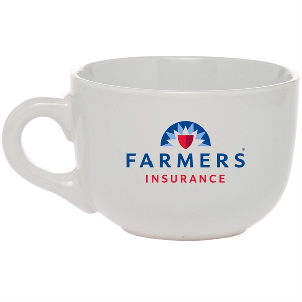 18 oz. Cappuccino Custom Ceramic Mugs - 18 oz. Cappuccino Custom Ceramic Mugs - Image 1 of 6