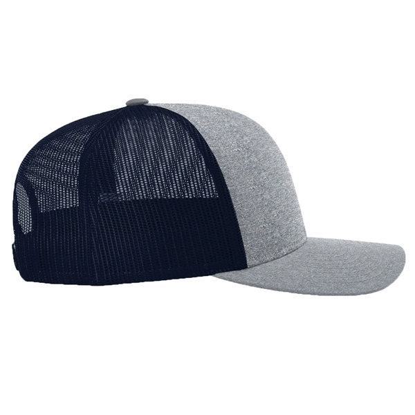 Richardson® Heathered Low Pro Trucker - Richardson® Heathered Low Pro Trucker - Image 8 of 11